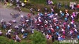 Imagem de Espetadora provoca queda de ciclistas (vídeo)