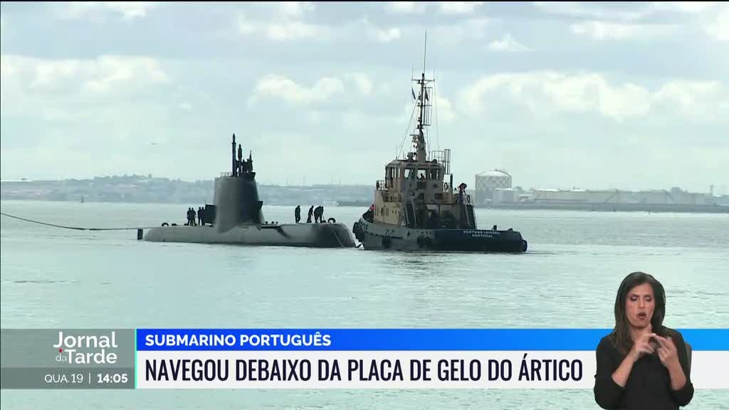 Regressou o primeiro submarino português que conseguiu navegar por baixo do gelo Ártico