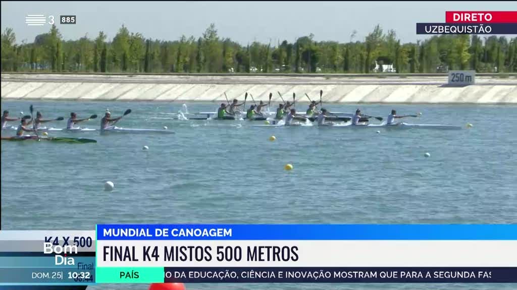 Mundial de Canoagem. Bronze para Portugal na final de K4 mistos 500 metros