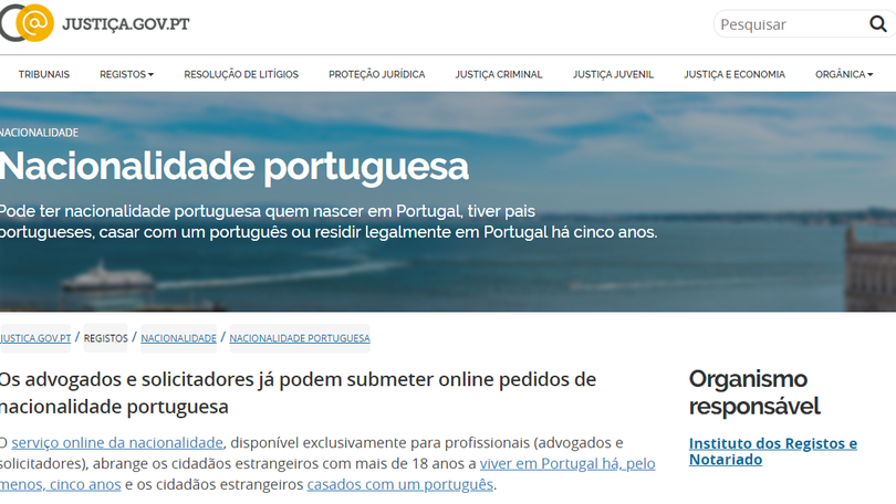 Imagem de Advogados e solicitadores já podem apresentar pedidos de nacionalidade online