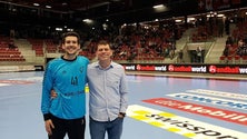 Gustavo Capdeville e Paulo Fidalgo marcaram presença no torneio Yellow Cup de andebol