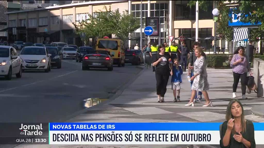 Pensionistas. Novas tabelas só serão refletidas nas pensões em outubro