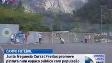 Polidesportivo da Curral das Freiras recebeu pinturas artísticas