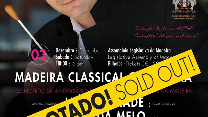 Concerto de Aniversário da Assembleia da Madeira esgotado