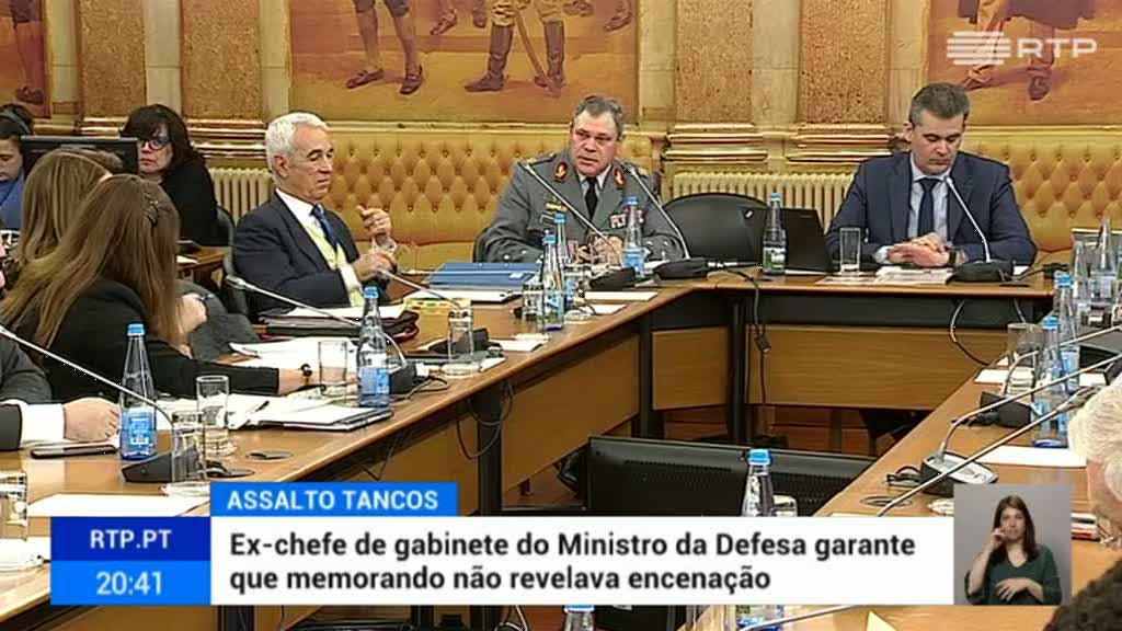 Tancos. Ex-chefe de Gabinete n�o recorda ter mostrado memorando ao ministro