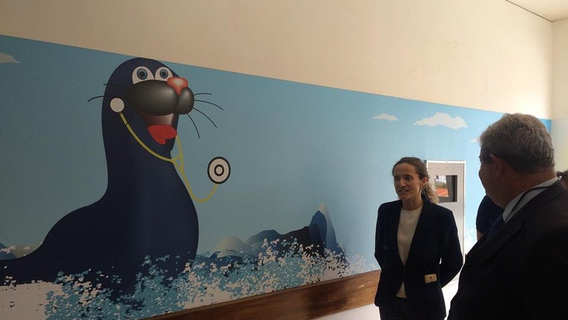 Imagem de Espaço da Pediatria com nova imagem e uma mascote