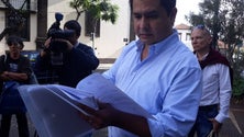 Imagem de Rafael Macedo entrega `provas` no Ministério Público