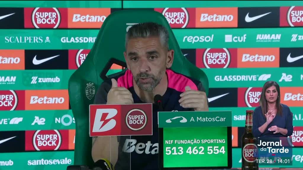 Imagem de Sporting prepara jogo frente ao Tondela com Rui Borges a dar título ao FC Porto