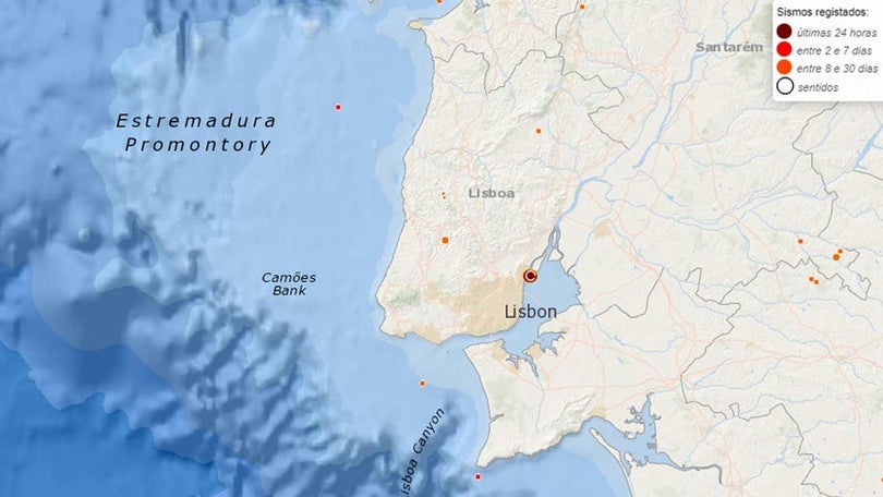 Imagem de Sismo sentido em Lisboa ocorreu na mesma zona dos grandes abalos de 1531 e 1909