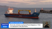 Imagem de Navio Malena já chegou a Ponta Delgada [Vídeo]