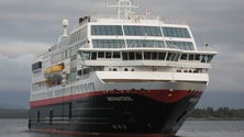 Imagem de Midnatsol fez a primeira escala no Porto Santo