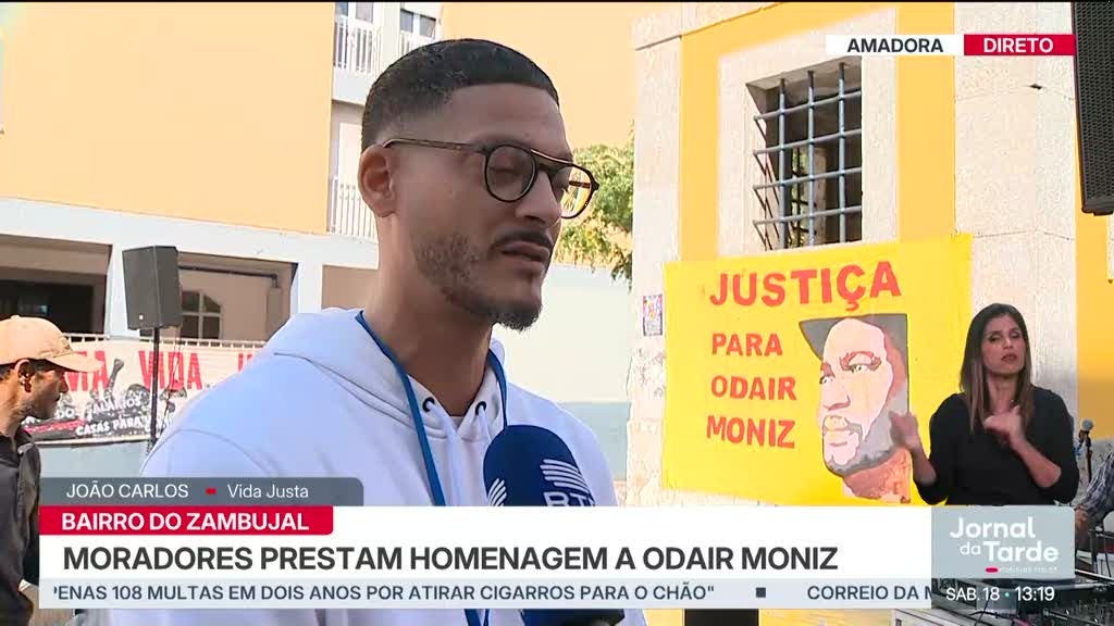Moradores do Bairro do Zambujal prestam homenagem a Odair Moniz