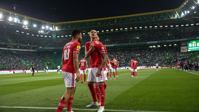 Benfica volta a liderar histórico dos confrontos em Alvalade na I Liga