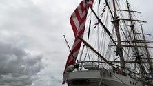 Imagem de Navio Eagle esteve na Terceira para as comemorações do 4 de julho (Vídeo)