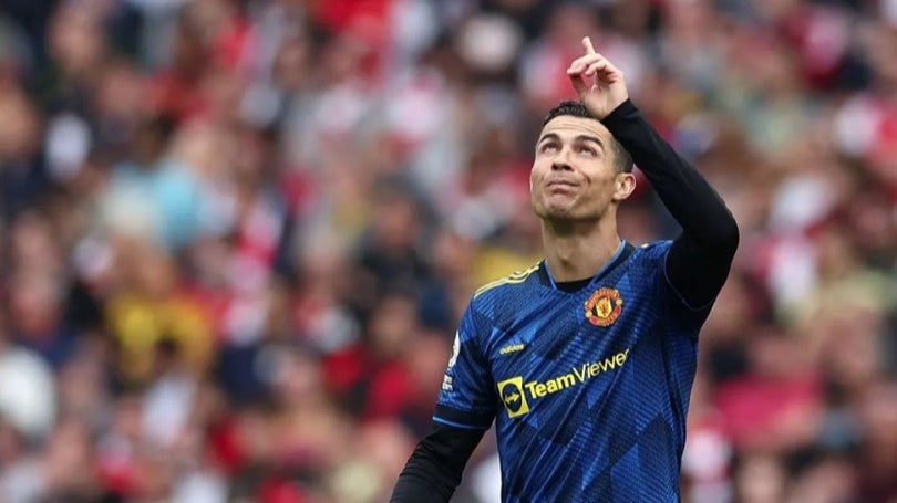 Imagem de Ronaldo chegou aos 100 golos na Premier League