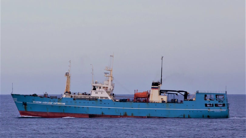 Imagem de Marinha acompanhou passagem de navios russos na costa portuguesa