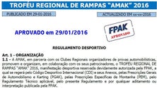 FPAK dá a conhecer os regulamentos para o Troféu Rampas AMAK 2016