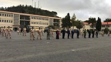 Imagem de 40 militares partem para o Afeganistão (vídeo)