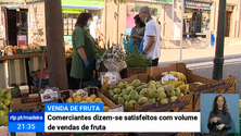 Imagem de Comerciantes dizem-se satisfeitos com o volume de vendas de fruta (Vídeo)
