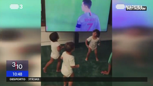 Imagem de Ronaldo: 4 golos para 4 filhos