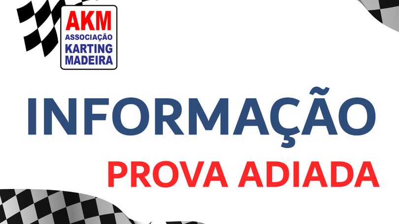 Evento de karting agendado para 8 de novembro, fica adiado para dezembro