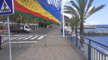 Imagem de Derrocada na marginal cancela festas na Calheta (vídeo)