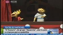 Imagem de Grupo de teatro de fantoches, Aquarela, apresenta “O tesouro” (Vídeo)