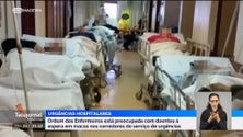 Imagem de Número de doentes nos corredores do serviço de urgência gera preocupação (vídeo)