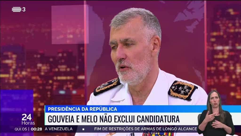 Almirante Gouveia e Melo não fecha candidatura a Belém