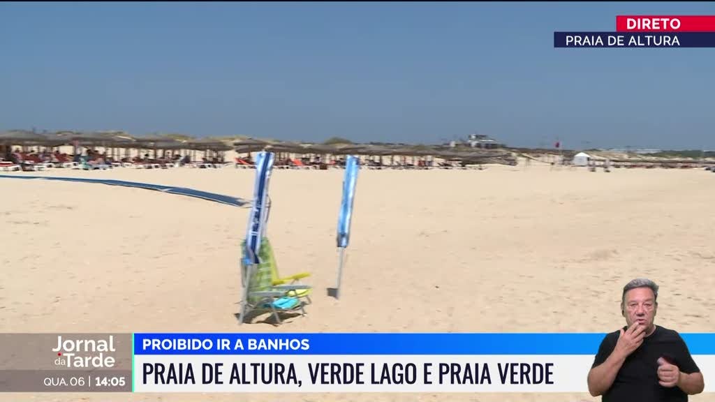 Três praias do Algarve interditas a banhos