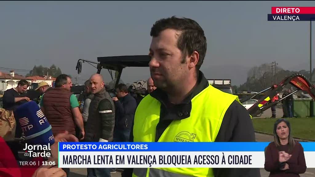 Protesto de agricultores em Valença promete continuar