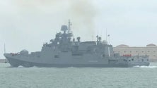 Imagem de Navio de guerra da Rússia dispara contra cargueiro
