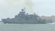 Imagem de Navio de guerra da Rússia dispara contra cargueiro