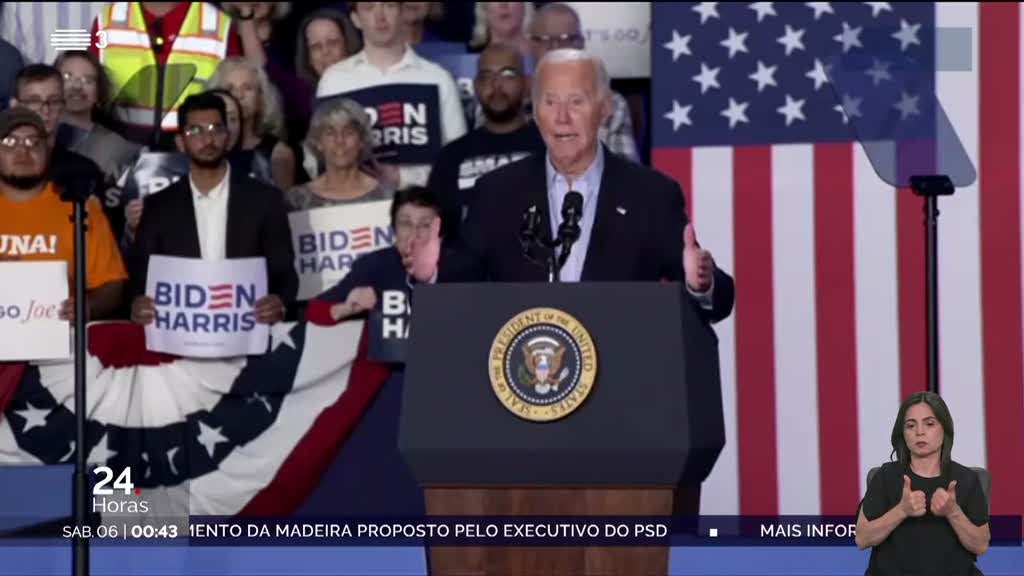 Joe Biden garante que é candidato e que vai vencer Donald Trump