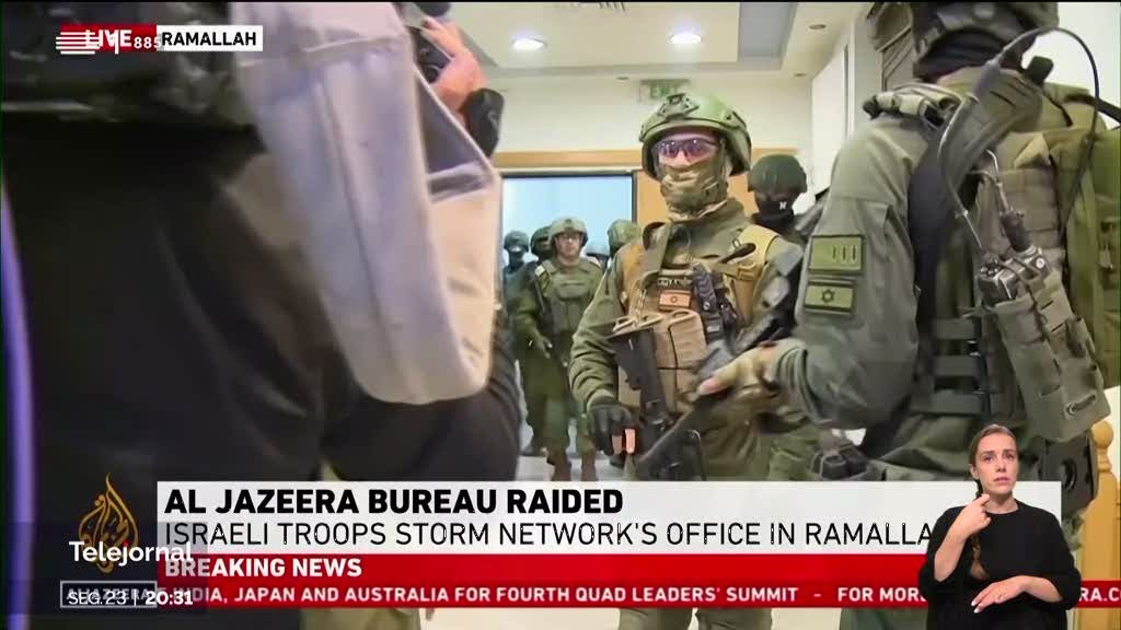 Al Jazeera encerrada na Cisjordânia