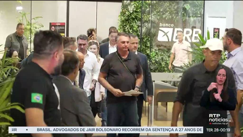 Brasil. Jair Bolsonaro recorreu da sentença de 27 anos de prisão
