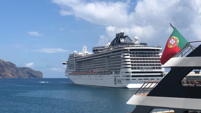 MSC Divina desembarcou na Madeira 205 passageiros