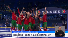 Imagem de Futsal português com triunfo histórico (vídeo)