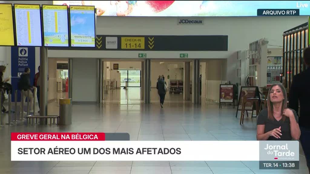 Greve geral na Bélgica está a afetar aeroportos portugueses