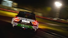 Imagem de Pedro Meireles o mais rápido na pista do kartódromo, lidera rali do Faial