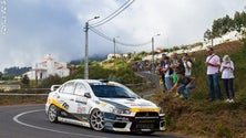 Imagem de Filipe Pires no campeonato da Madeira de ralis navegado por Vasco Mendonça
