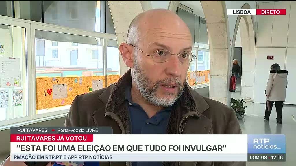 Imagem de Rui Tavares aponta eleição 