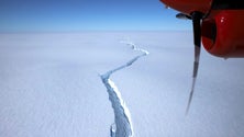 Imagem de «Iceberg» do tamanho de Londres desprende-se da Antártida