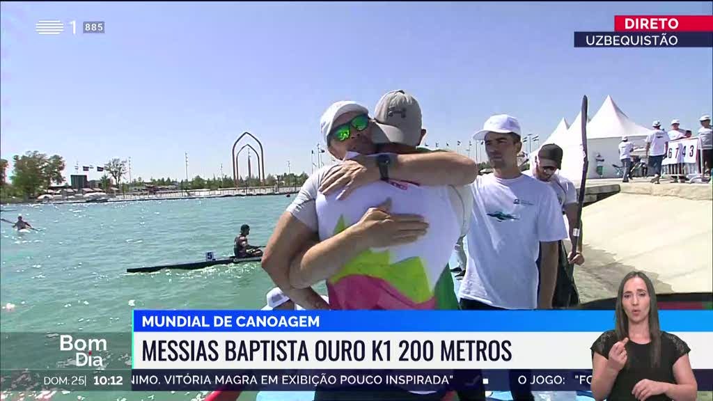 Mundial de Canoagem. Medalha de ouro para Messias Baptista