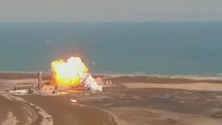 Imagem de Segundo ensaio do Starship SN9 acabou em explosão (vídeo)