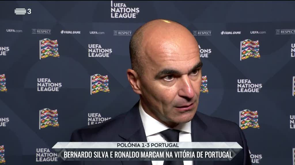 Roberto Martínez. "Desempenho foi muito, muito bom"