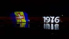 Imagem de Ecrã de água fez retrospetiva dos 600 Anos da Madeira e Porto Santo