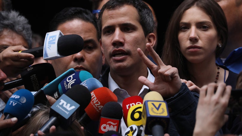 Imagem de Guaidó regressa hoje à Venezuela