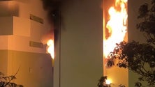 Imagem de Incêndio leva três ao hospital