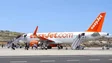 A Easyjet estreou voo Lisboa-Porto Santo